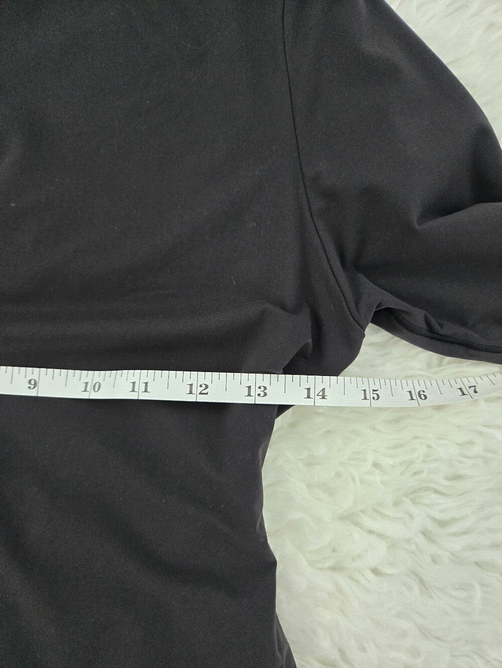 SKIMS Fits Everybody Long Sleeve Crew Neck Bodysuit. Onyx. Size Large. - Picture 7 of 9